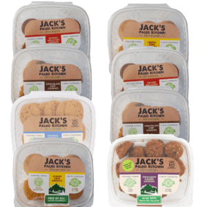 8 box packing of Jack's Paleo Cookies